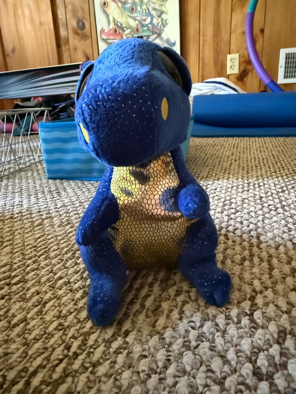Ty Saffire Beanie Boo Blue Plush with Sparkly Accents